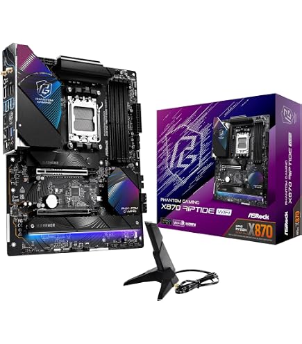 ASRock AMD B850 Phantom Gaming Riptide WiFi 7 soquetes AM5 Ryzen